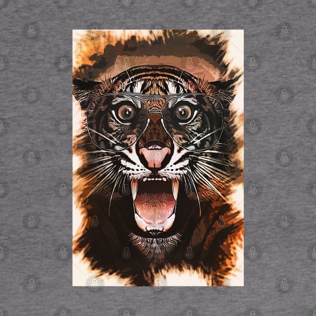 Surprised Tiger - Caricature by Naumovski